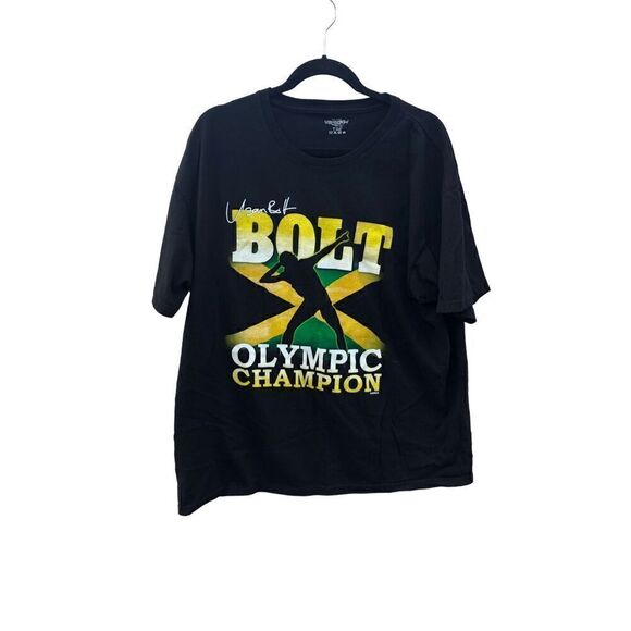 Usain Bolt T Shirt Olympic Champion T-shirt Size Extra Large (XL) - Picture 1 of 4